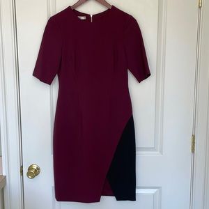 Women’s Wisp Dress Size 6 Maroon with black detail. Like new. Worn once.